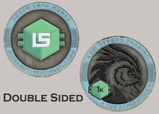 Low Stress Trading The Apprentice Double Sided Challenge Coin  J#52 picture