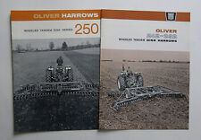 (2) Different Oliver No. 242 292 251 252 253 Disk Harrow Brochures  picture