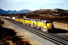 Duplicate Railroad Train Slide Union Pacific DD35 #79 MOUNTAIN ACTION AT SUMMIT picture