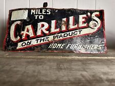 Original Carlsie Furniture Ad Sign columbus ohio Rare Country bar kitchen study picture