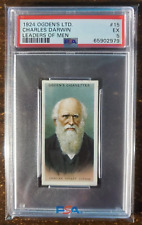 Charles Darwin - 1924 Ogden's Ltd. - Leaders of Men - #15 - PSA 5... picture