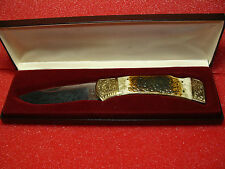 UNITED KNIFE CO--JAPAN--CUSTOM MADE--EXTRA LARGE LOCK--UC391--MERRY CHRISTMAS picture