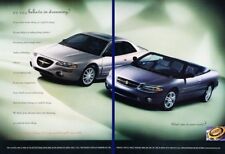 1997 Chrysler Sebring Convertible 2-page Advertisement Print Art Car Ad K52 picture