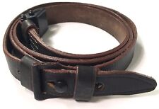 WWII GERMAN K98 98K RIFLE LEATHER RIFLE CARRY SLING-OILED, MAKER MARKED picture