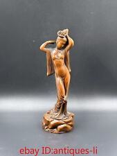 Ancient Chinese Boxwood Statue of Yang Guifei picture