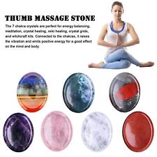 7 Chakra Worry Thumb Stone Gemstone Reiki Antianxiety Crystal Stone Palm picture