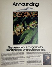 Discover Magazine Science News Vintage Print Ad 1980 Chicago Illinois u Original picture