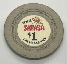 Sahara Hotel & Casino $1 Casino Chip - Las Vegas, NV HCE Mold Dark Camel 1964 picture