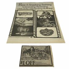 Universal Studios Hollywood Newspaper Ad Vintage 25th Anniversary 1989  picture
