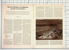 1970s Physics Magazine Article Electron-Positron Annihilation New Particles SLAC picture