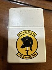 Vintage 2013 561st Fighter SQ Wild Weasels White Matte Zippo Lighter NEW picture