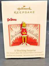 Dr. Seuss A Shocking Surprise Hallmark Keepsake Ornament The Grinch NEW IN BOX picture