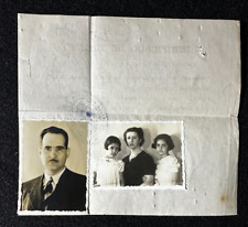 Original 1939 Visa Brazil Argentina Wartime WW2 Passport ID Photos 1943 picture