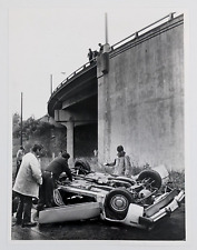 1982 Charlotte NC Independence Blvd Auto Accident Overturned Car VTG Press Photo picture