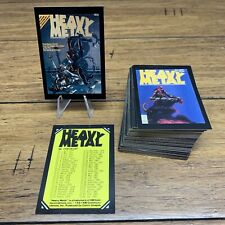 1991 Heavy Metal Magazine Covers Complete Base Set of 90 Trading Cards CV JD picture