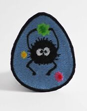 Spirited Away Ghibli Soot Sprite Embroidered Patch. Iron/Sew on. 7.5cm x 6cm picture
