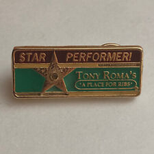 Star Performer - Tony Roma's A Place For Ribs - Hat Lapel Pin picture
