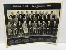 Training Clinic Sales Managers 1949 B & W Photo picture