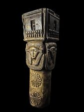 Replica Egyptian Artifact for Hathor Column with Anubis and Horus Engraved on it picture