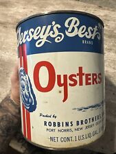 Vintage 1 Gallon Best Oysters Tin/Can  picture