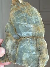 New, RARE Glacier Blue Lace Onyx Slab Interesting Sheen/For Cabochons / Lapidary picture