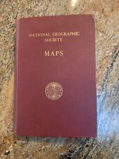LOT OF 12 VINTAGE MAPS IN BOOK FOLDER NATIONAL GEOGRAPHIC MAGAZINE MAP  picture