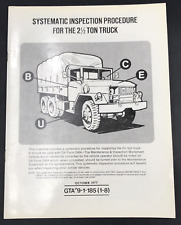 October 1977 US Military Systematic Inspection Procedure for 2.5 Ton Truck picture