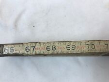 Lufkin No.966 Two Way Red End 72'' Folding Wooden Ruler Made in USA. picture