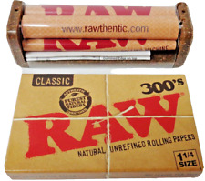 RAW 300's Classic Rolling Papers + RAW 79mm Hemp Plastic Roller *Free Shipping* picture