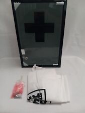 18-Inch Wall-Mounted Metal First Aid Cabinet Locking Glass Door Keys DAMAGED picture