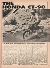 1972 Honda CT-90 - 3-Page Vintage Motorcycle Article picture