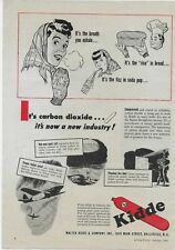 1943 Kidde Carbon Dioxide Now a New Industry Soda Pop Bread Original  Print Ad picture
