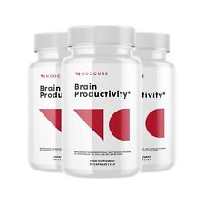 3-Pack Noocube Brain Productivity Pills, Cognitive & Memory Support-180 Capsules picture