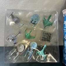 9 x Galoob 1993 Star Trek Micro Machines Miniature with Stands Set 65827 picture