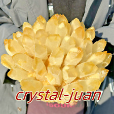 12LB+ Large yellow Quartz Crystal Cluster Mineral Specimen Crystal heal picture