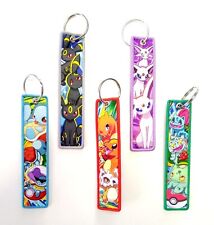 POKEMON EMBROIDERED KEYCHAIN Double Sided Tag Key Chain/Keyring (You Choose) picture