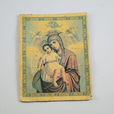Vintage Old Lithography Icon Axion Estin Theotokos russian orthodox church picture