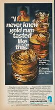 1981 Puerto Rican Rums Gold Rum On The Rocks Smoothness Vintage Print Ad SI9 picture