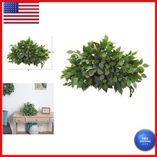Nearly Natural 20in Mixed Ficus and Fittonia Artificial Ledge Plant picture