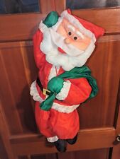 Christmas Santa Gemmy 20” Climbing Santa Claus “Jingle Bells” 2004 Vintage Works picture