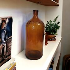 Antique Vintage CLOROX  Amber Brown Glass Embossed Bottle - Circa 1930's picture