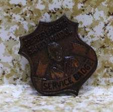 VTG. Greater Lansing Safety Patrol Service Badge Michigan USA MADE COPPER ALOY picture