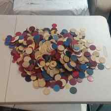 Vintage 1930s-1970s Clay Poker Chips lot of 933 picture