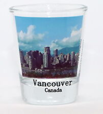 VANCOUVER BRITISH COLUMBIA CANADA CITY SKYLINE COLOR PHOTO SHOT GLASS SHOTGLASS picture