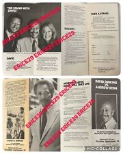 1985 David Dinkins Mayor of New York City Gloria Steinem & Arthur Ashe Brochure picture