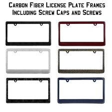Real Carbon Fiber Thin Top License Plate Frame + Hardware Choose Your Finish picture