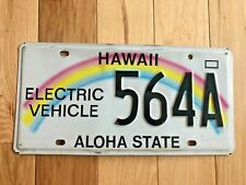 Hawaii Electric Vehicle License Plate picture