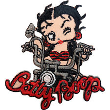 Betty Boop Patch Motorcycle Chopper Motorbike Biker Iron Sew On Embroidery Badge picture