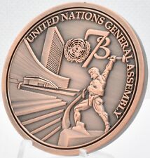 Copper NYPD Intelligence Bureau UNGA United Nations 73rd Session Challenge Coin picture