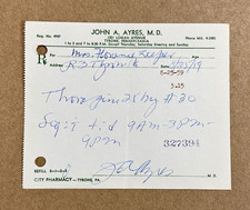 VTG 8/25/1959 prescription for THORAZINE - schizophrenia psychosis behavior - PA picture